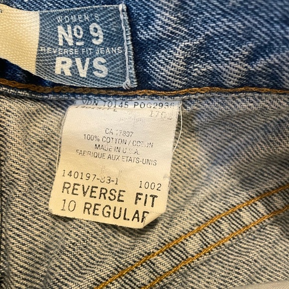 Vtg GAP Jeans Womens 10 High Waist Ankle Tapered Reverse Fit Denim 90s USA EUC - Picture 4 of 7